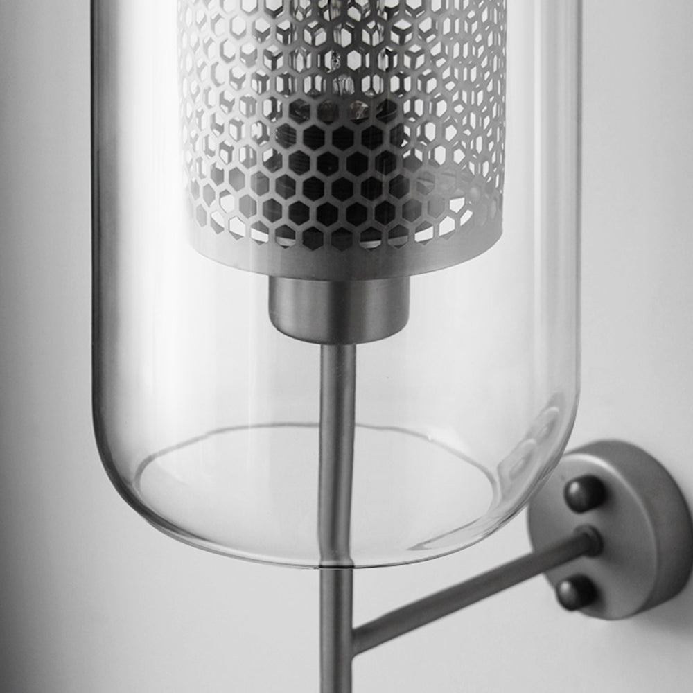 Kiri Industrial Classy Global Clear Glass Wall Lamp - Neutralighting