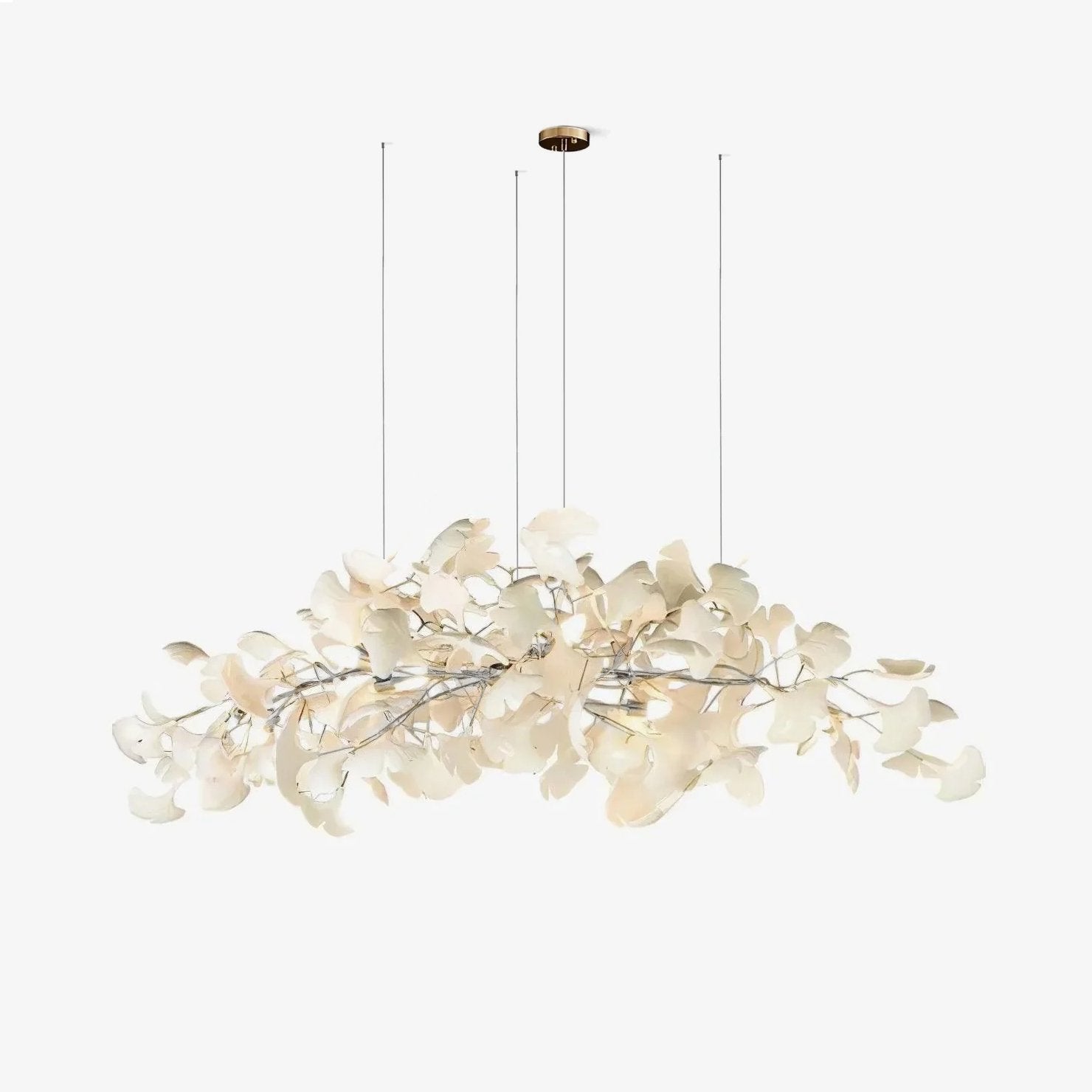 Arux Gingko Chandelier Art Deco Bent Downwards - Neutralighting