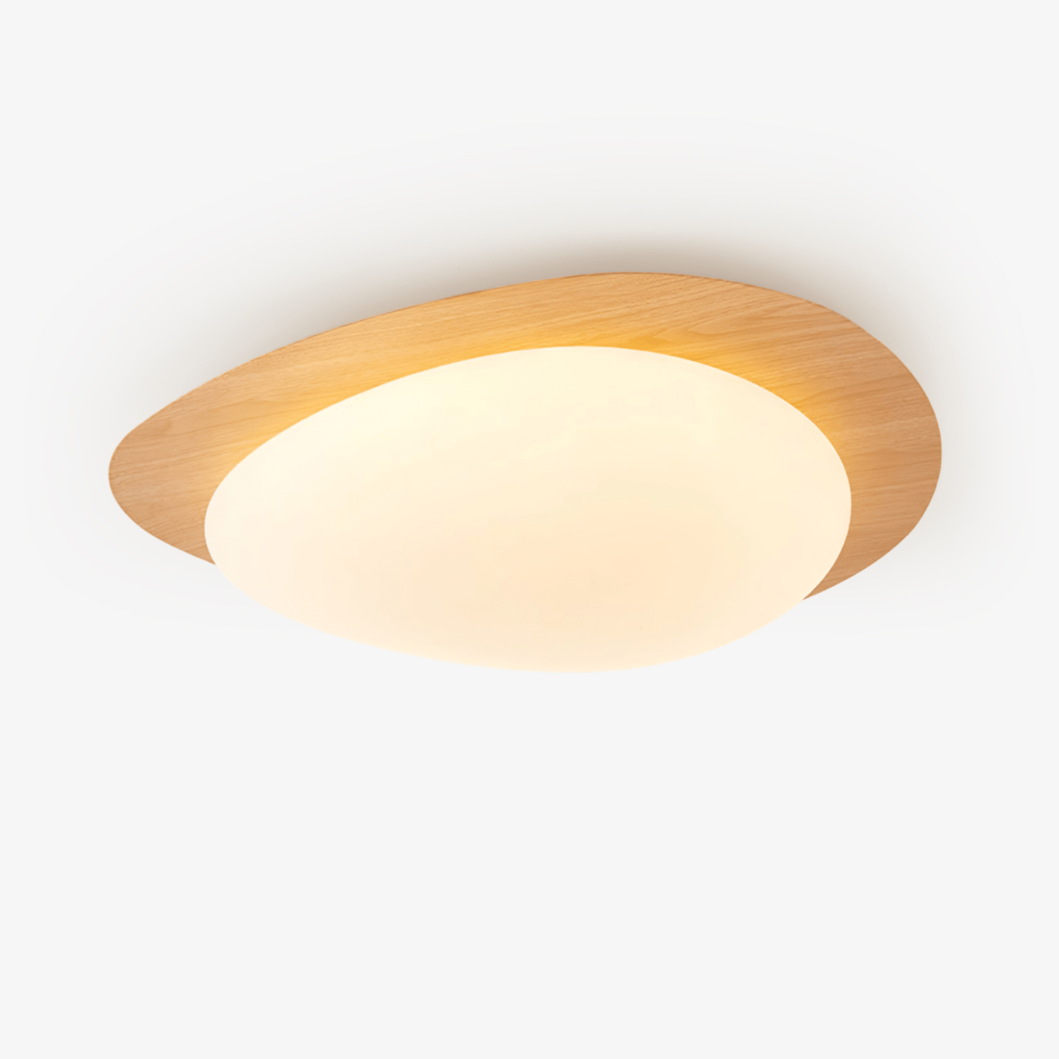 Quisti Pebble Walnut Ceiling Light - Neutralighting
