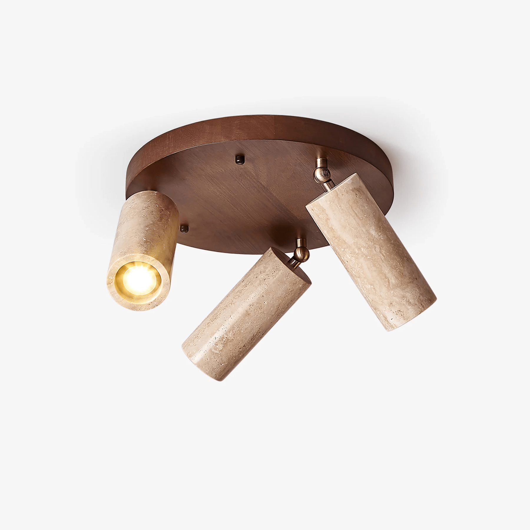 Zevenion Multi-Arm Travertine Ceiling Light - Neutralighting