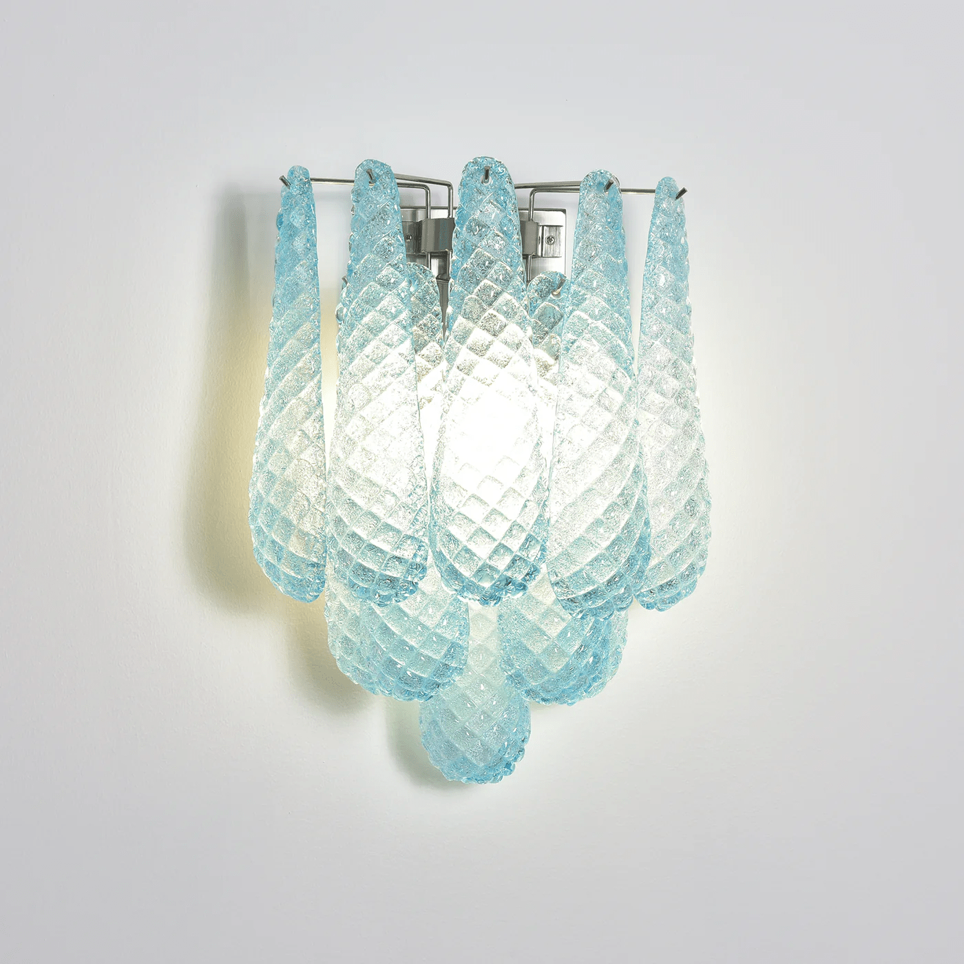 Aurora Wall Lamp Pink Teardrop Glass Floral Artistic - Neutralighting