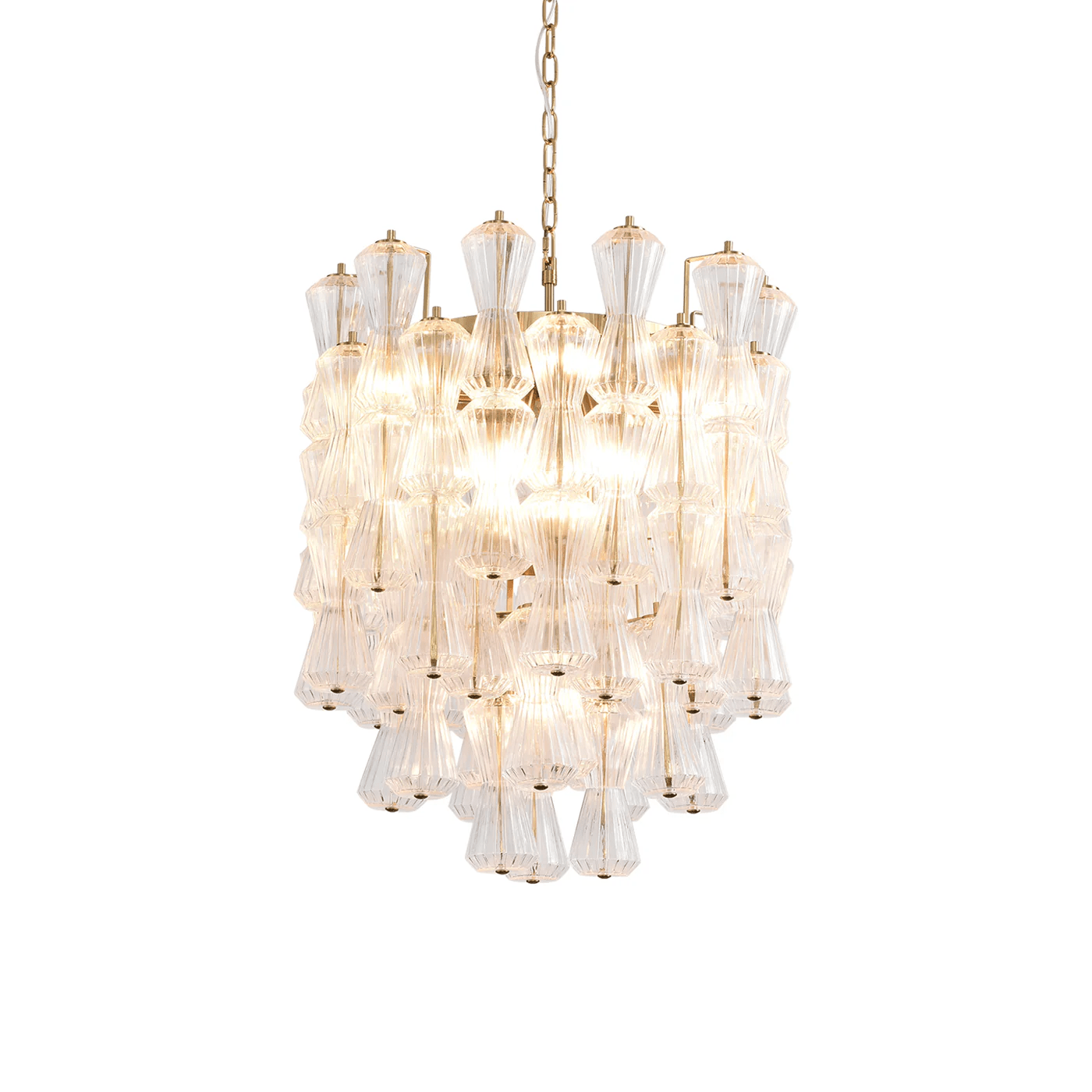 Aurora Chandelier Murano Glass Floral Cascade