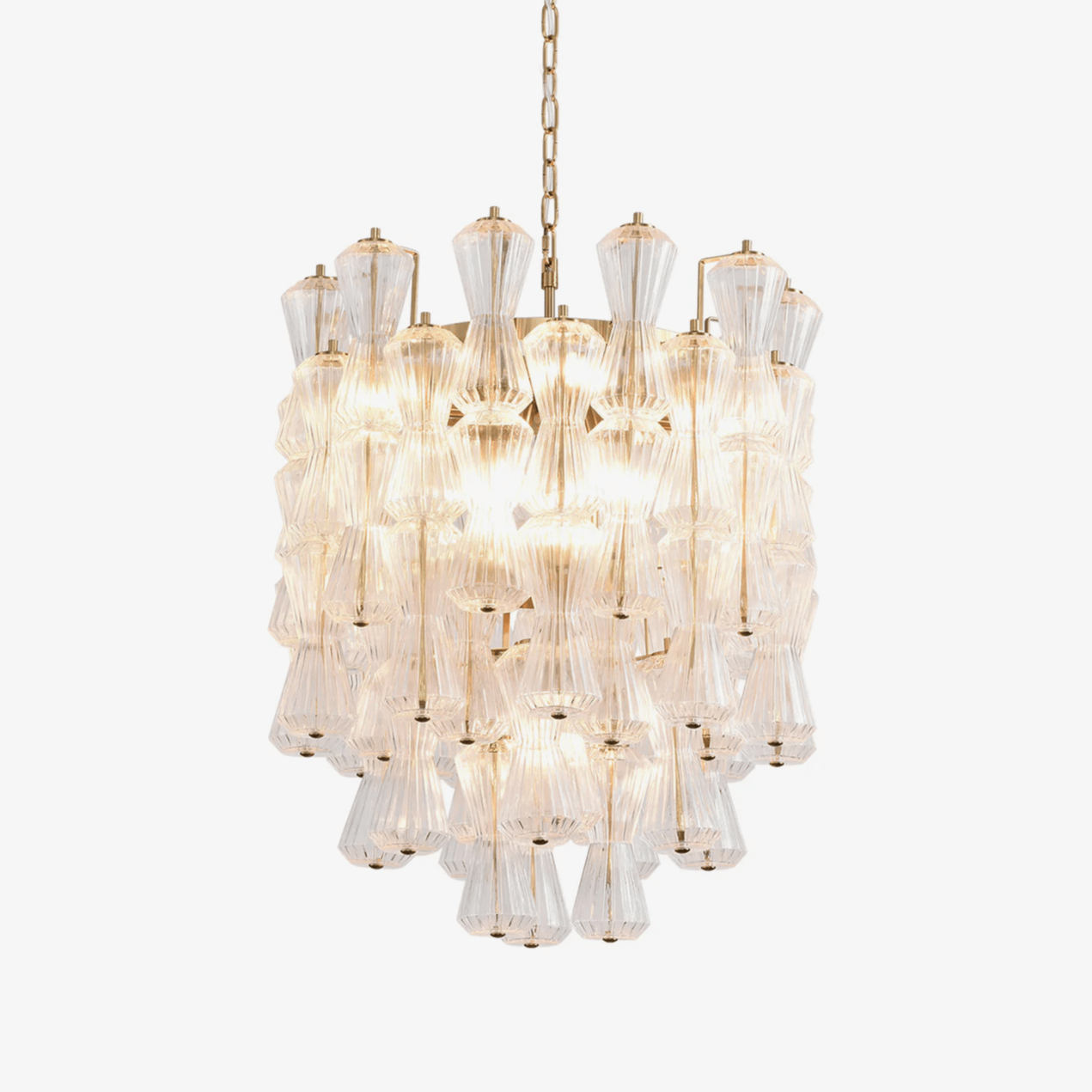 Aurora Chandelier Murano Glass Floral Cascade