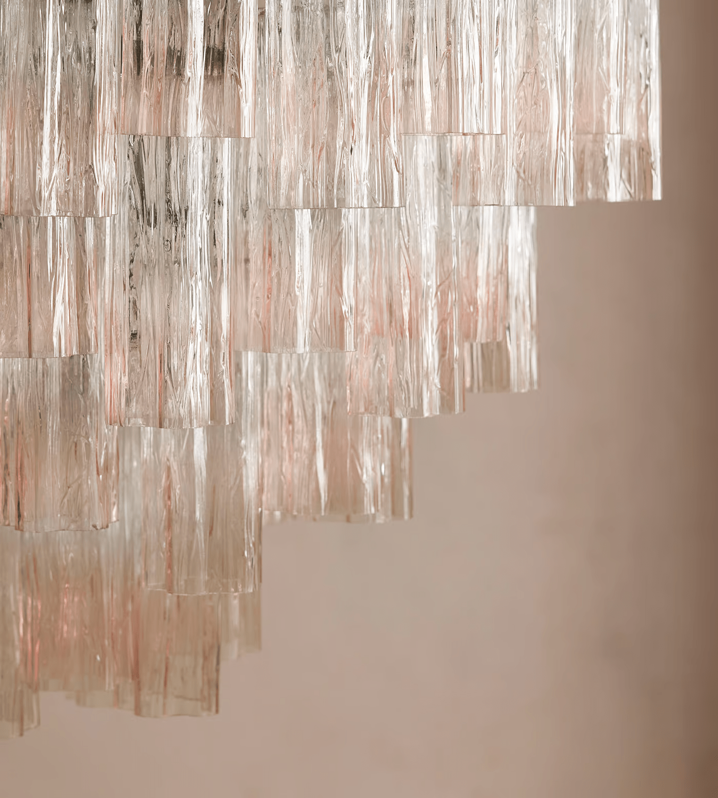 Aurora Chandelier Murano Glass Tiered Green