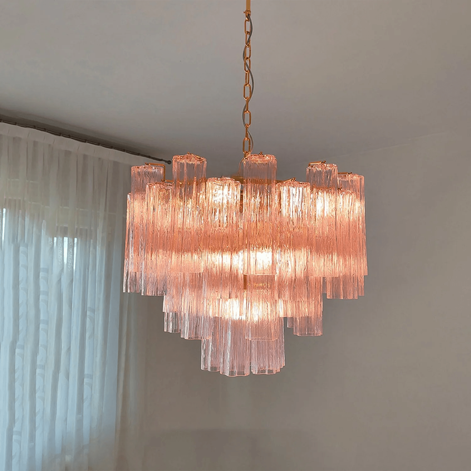 Aurora Chandelier Murano Glass Tiered