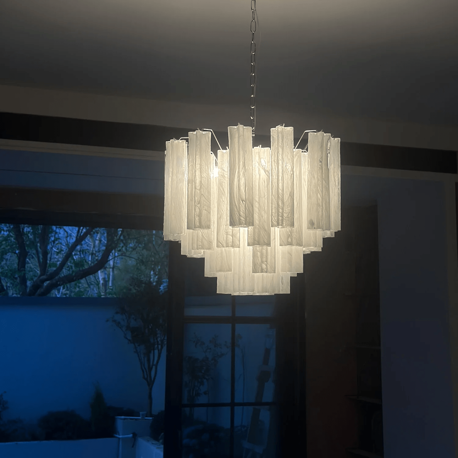 Aurora Chandelier Murano Glass Tiered