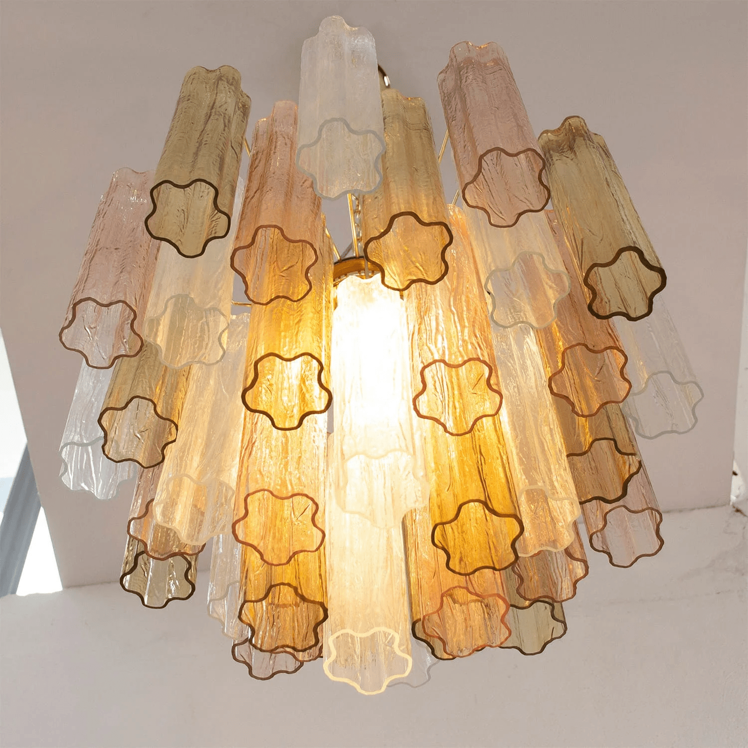 Aurora Chandelier Murano Glass Tiered