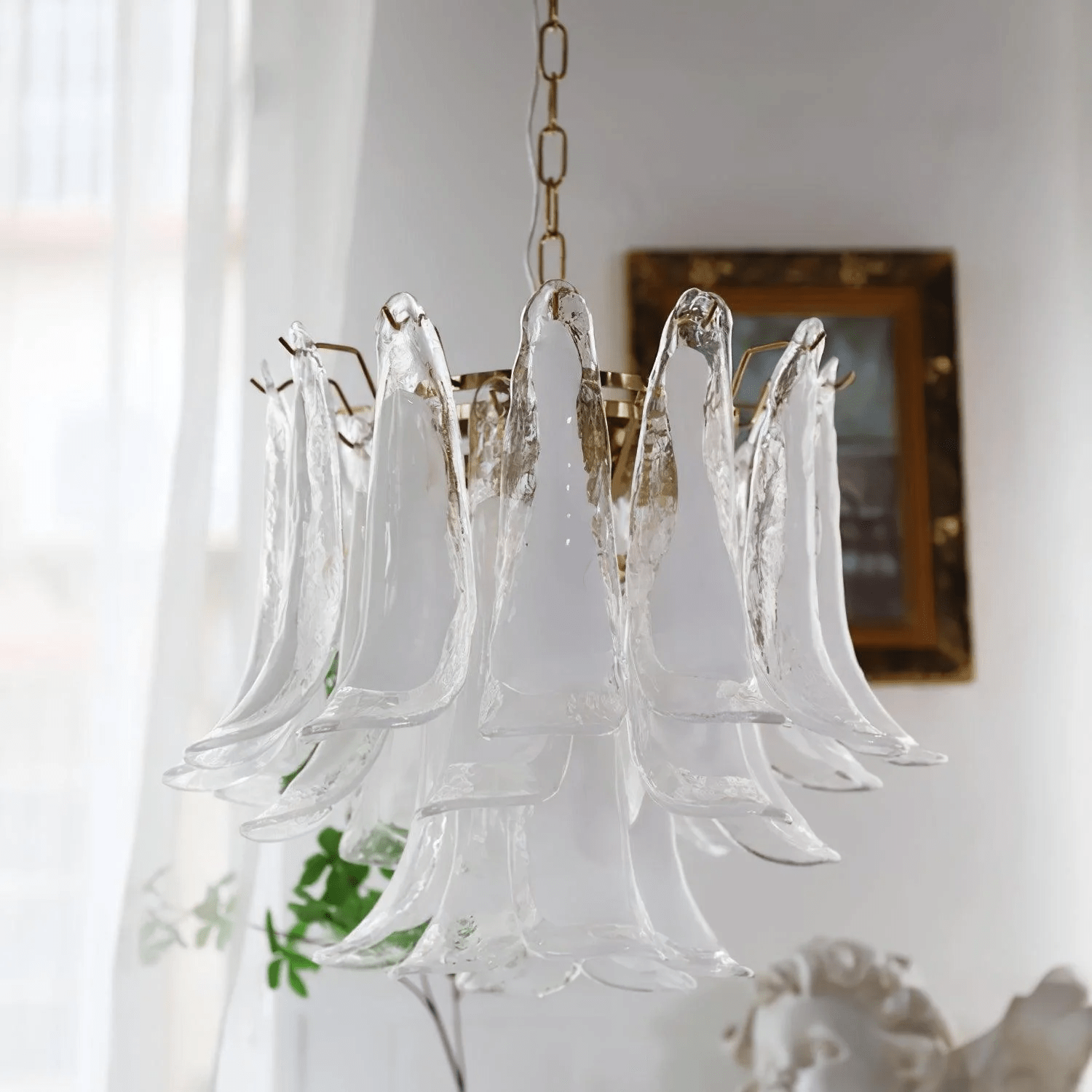 Aurora Chandelier Murano Glass Tiered Italian