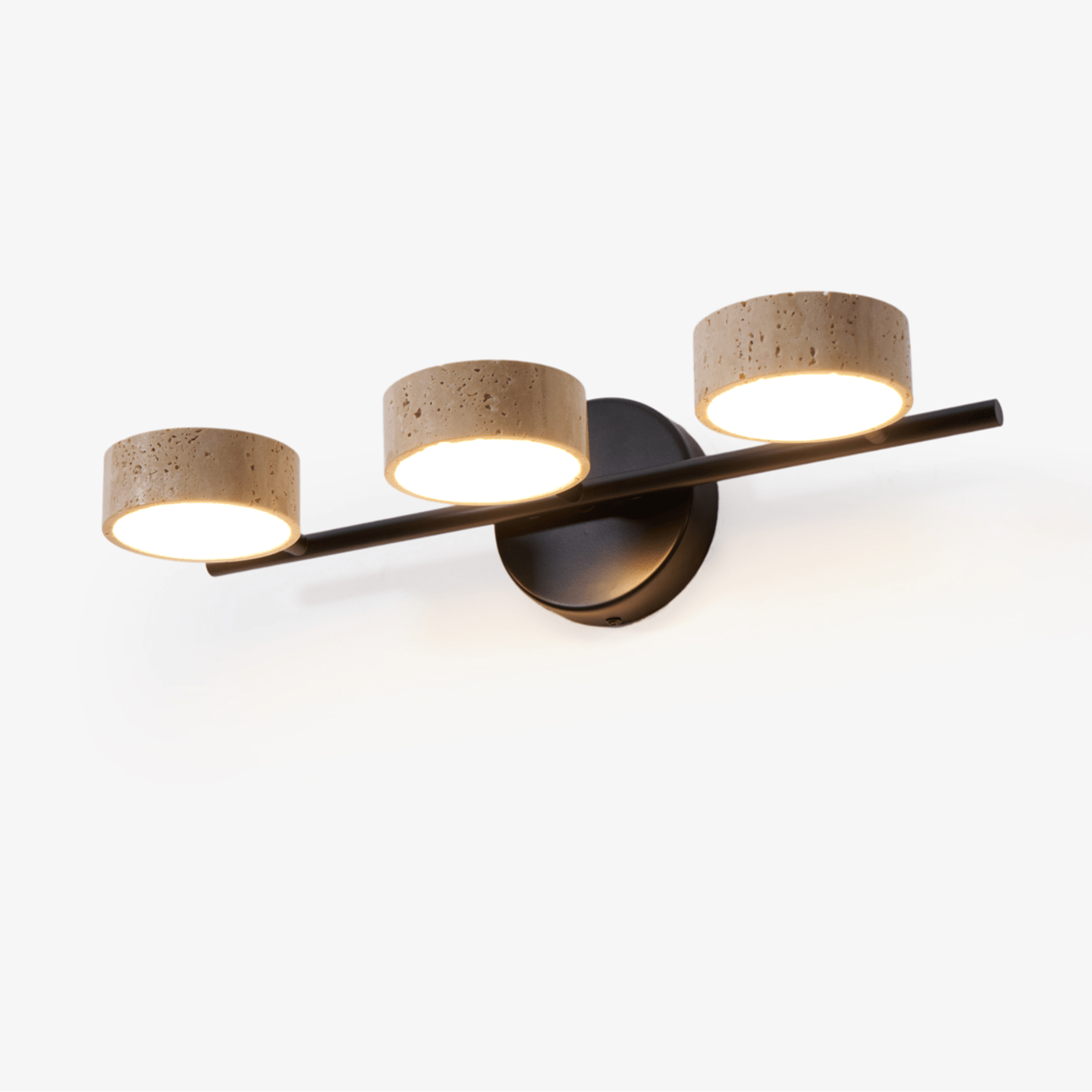 Ceshair Wall Light Multi Head Travertine Vanity Light - Neutralighting
