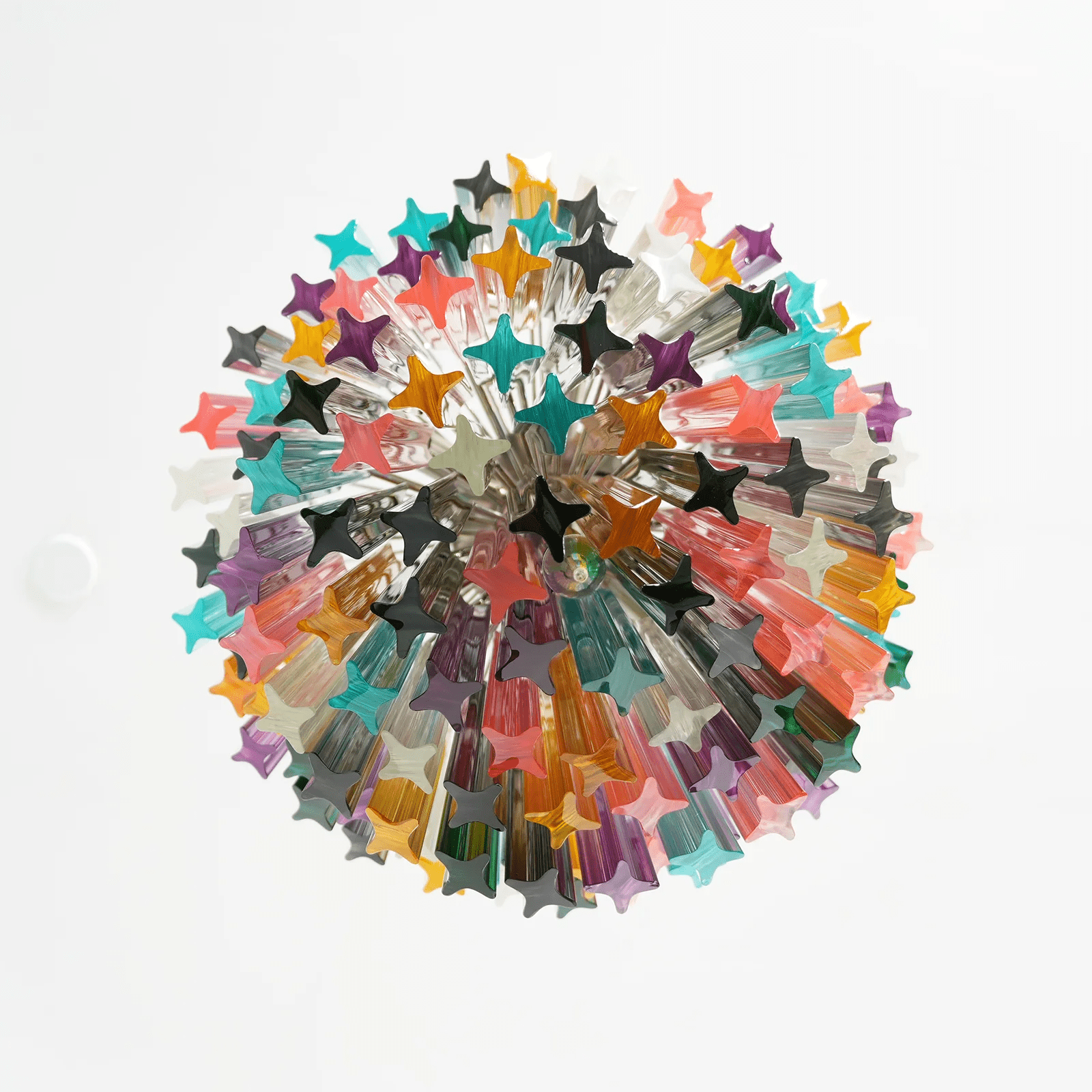 Aurora Chandelier Murano Glass Colorful Prism