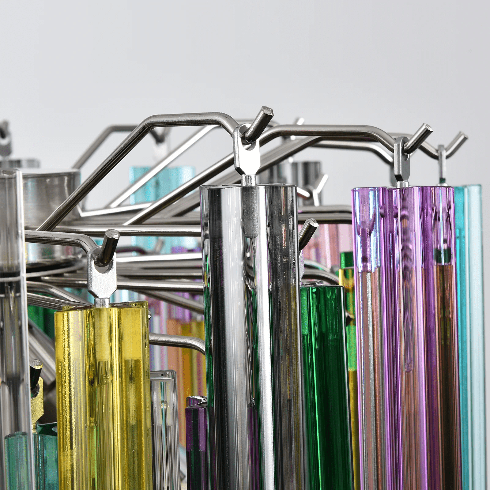 Aurora Chandelier Murano Glass Colorful Prism