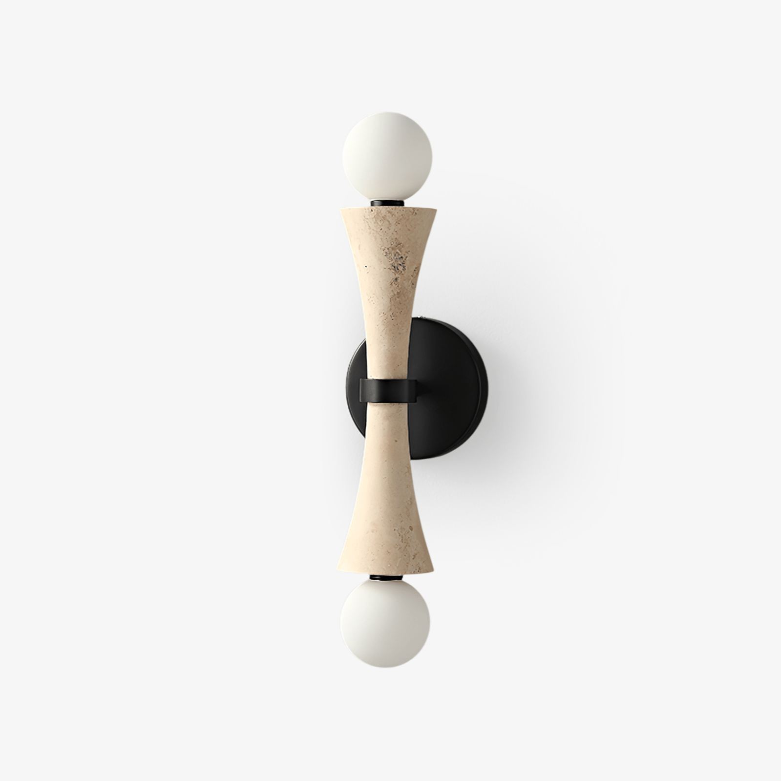 Oloriel Sculptural Travertine Wall Light - Neutralighting