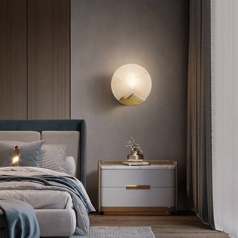 Nova Mountain Shaped Alabaster Wall Light - Neutralighting