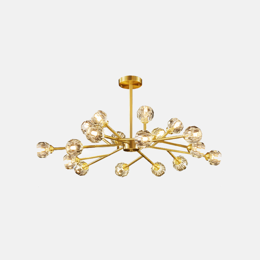Valentina Modern Blown Metal Pendant Light, Gold - Neutralighting
