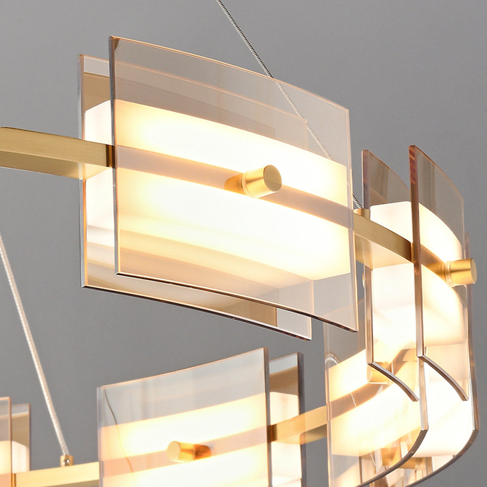 Arisha Minimalist Ring Metal Pendant Light,Black/Gold - Neutralighting