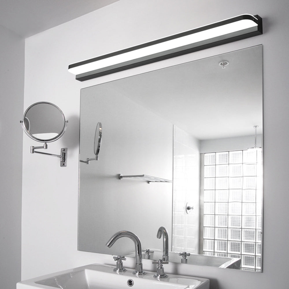 Arisha Wall Lamp Rectangular Modern, Acrylic Mirror, Black/White/Chrome/Gold, Bathroom - Neutralighting