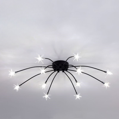 Arisha Art Deco Starry Flush Mount Ceiling Light - Neutralighting
