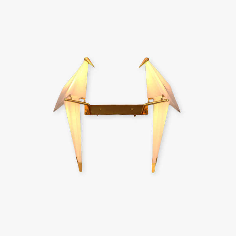 Arisha Wall Lamp Bird Vintage/Art-Deco, Metal/Acrylic, Bedroom - Neutralighting