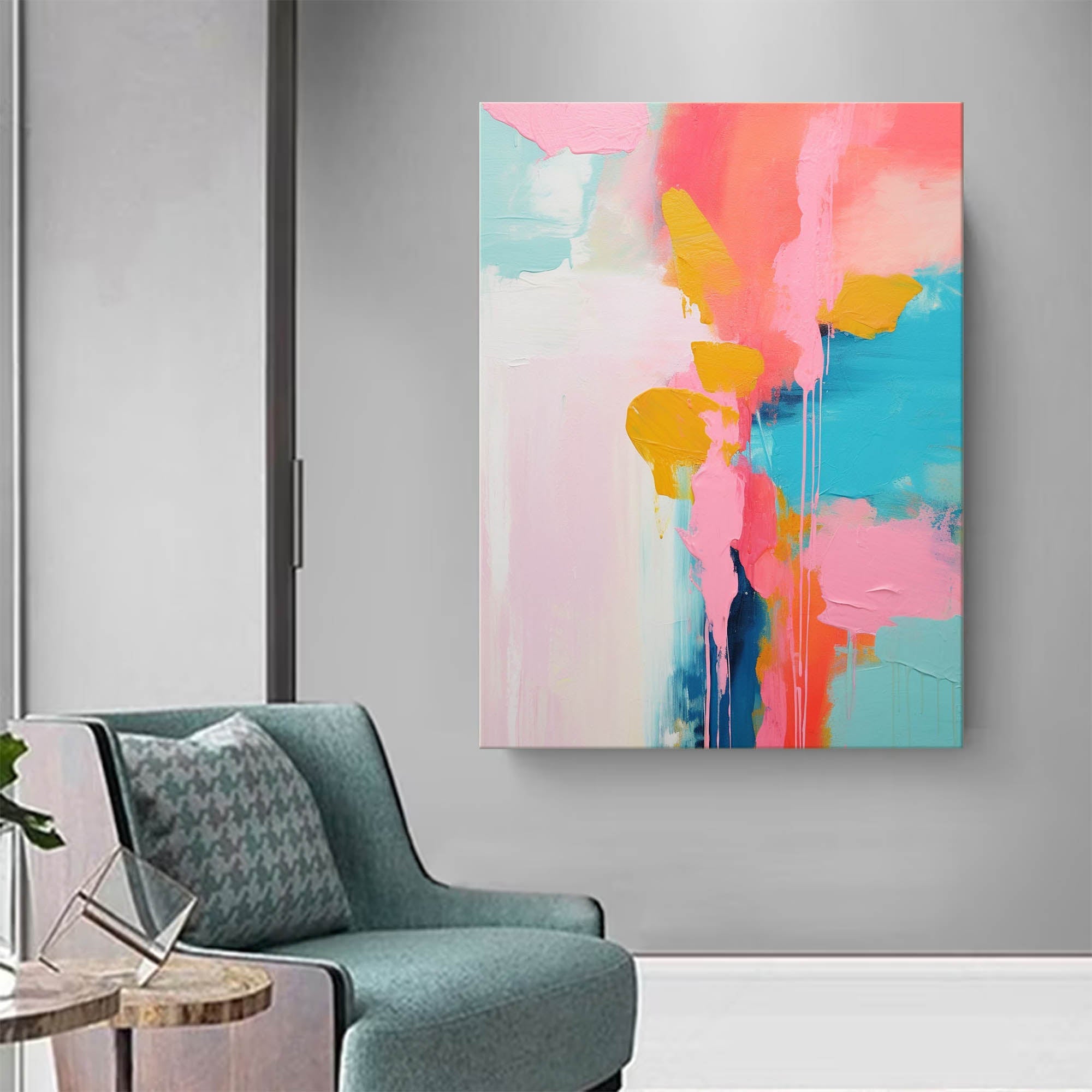 Wall Art Abstract Impasto Elegant Serene
