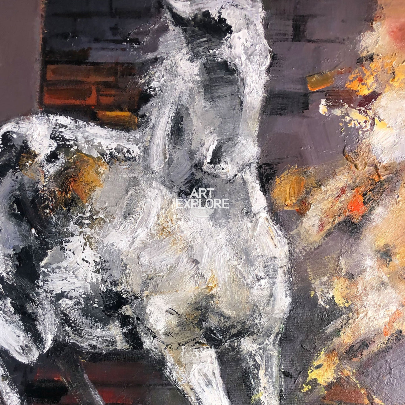 Modern Horse Abstract Painting