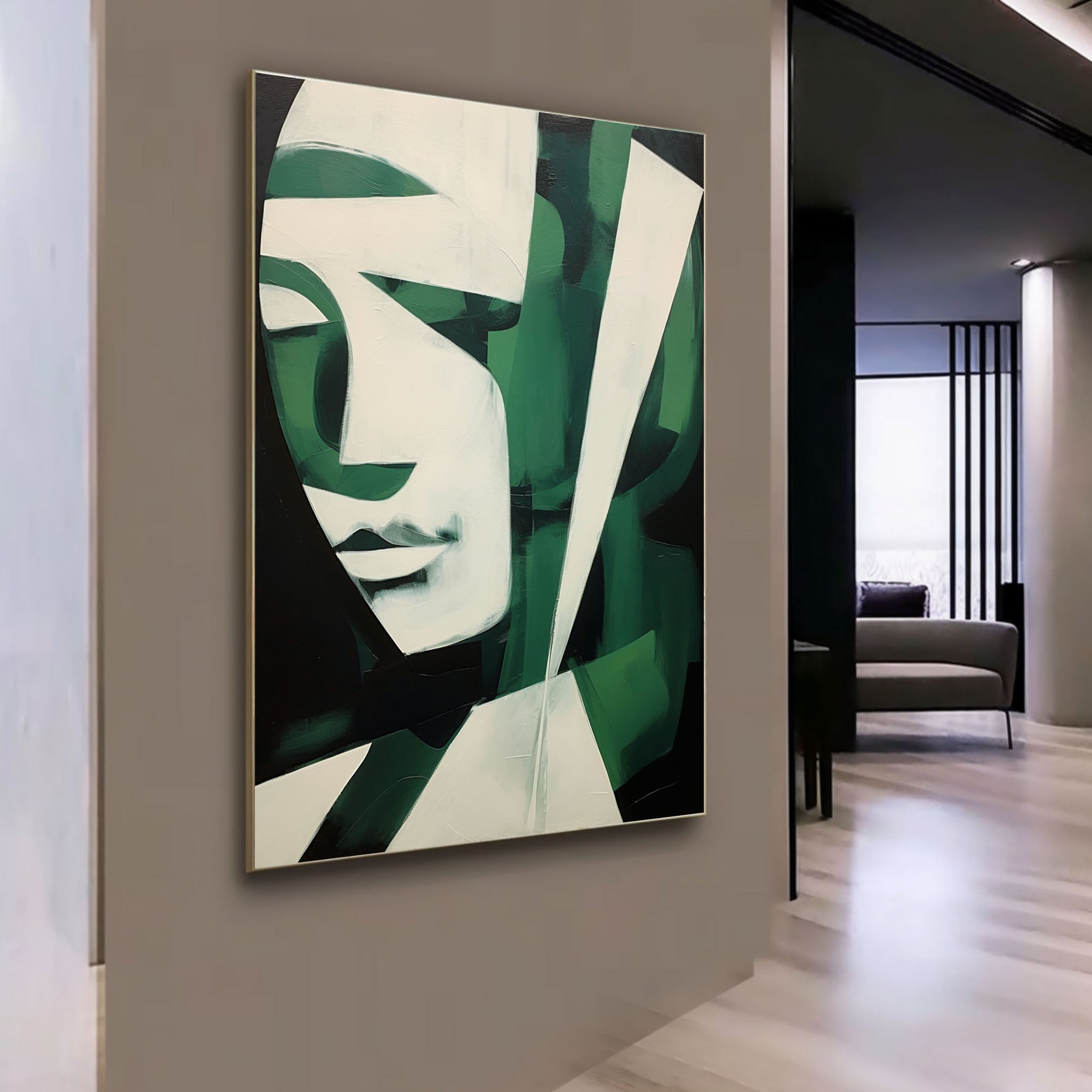 Jade Contemporary Minimalist Wall Art