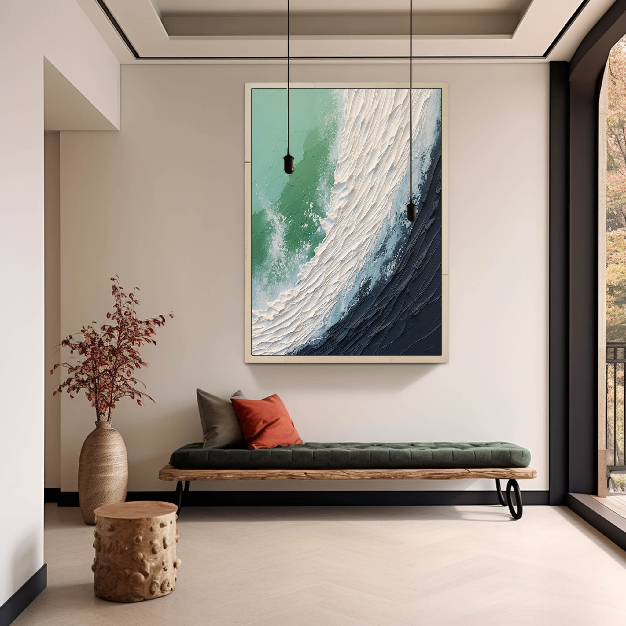 Plaster Art Texture Painting SG238 - Neutralighting