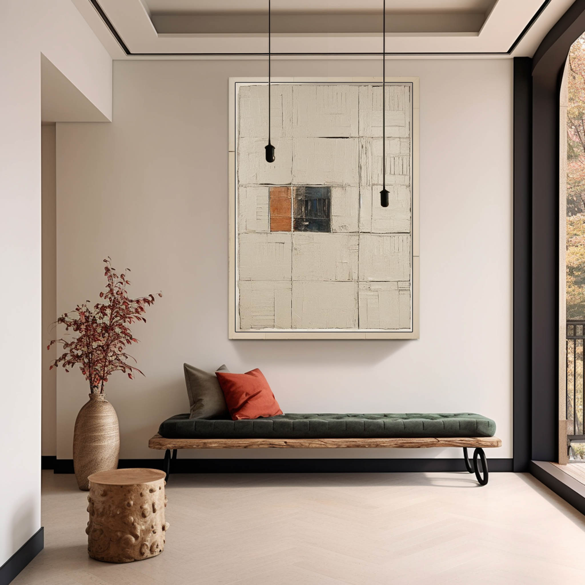 Wall Art Geometric Abstraction Wabi-Sabi Wall