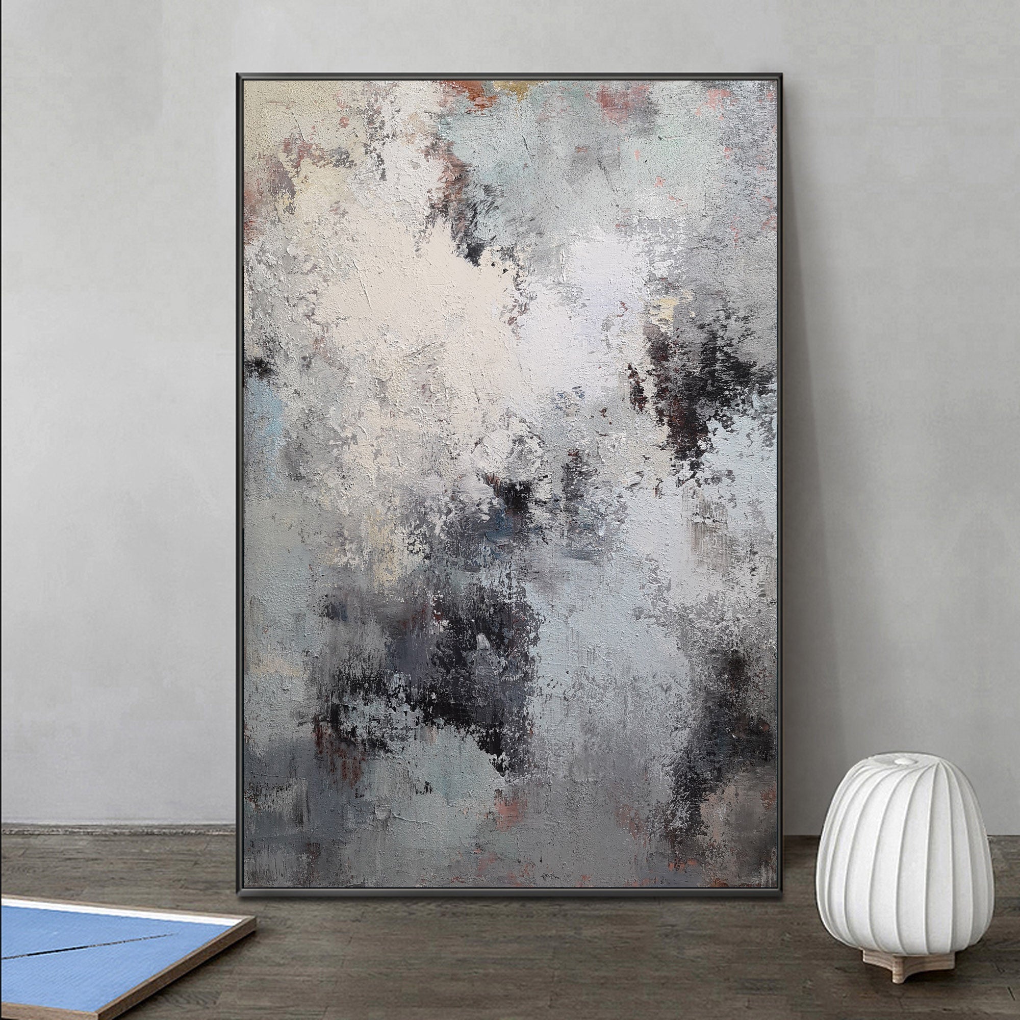 Vertical Abstract Painting 36'' X 48'' IS30 - Neutralighting