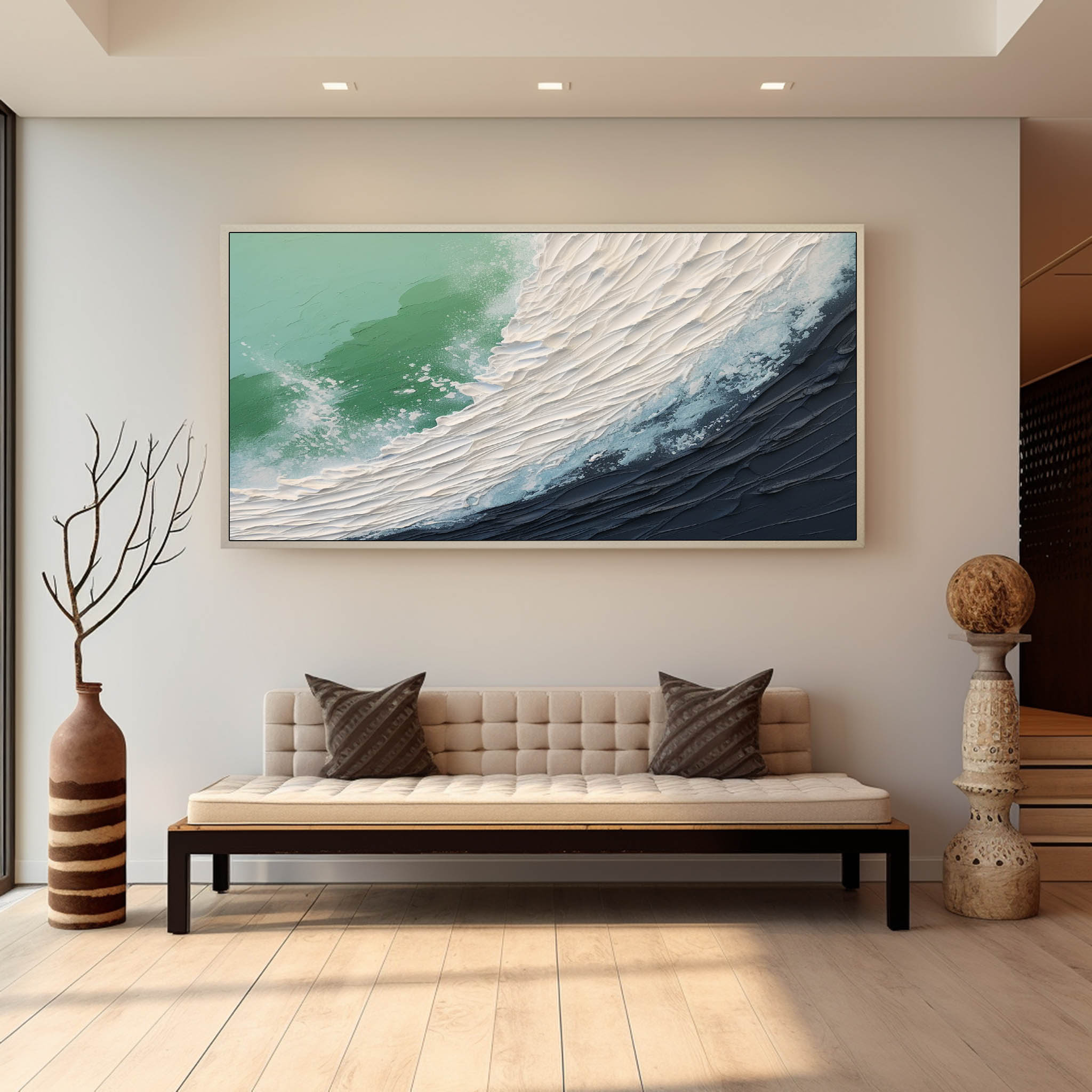 Plaster Art Texture Painting SG237 - Neutralighting