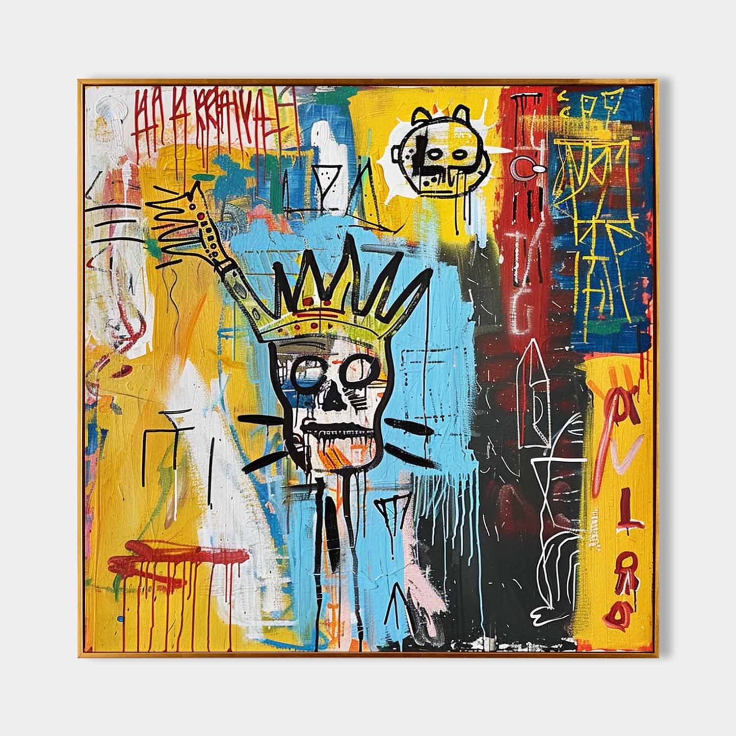 Skull Abstract Graffiti Art - Letslighting
