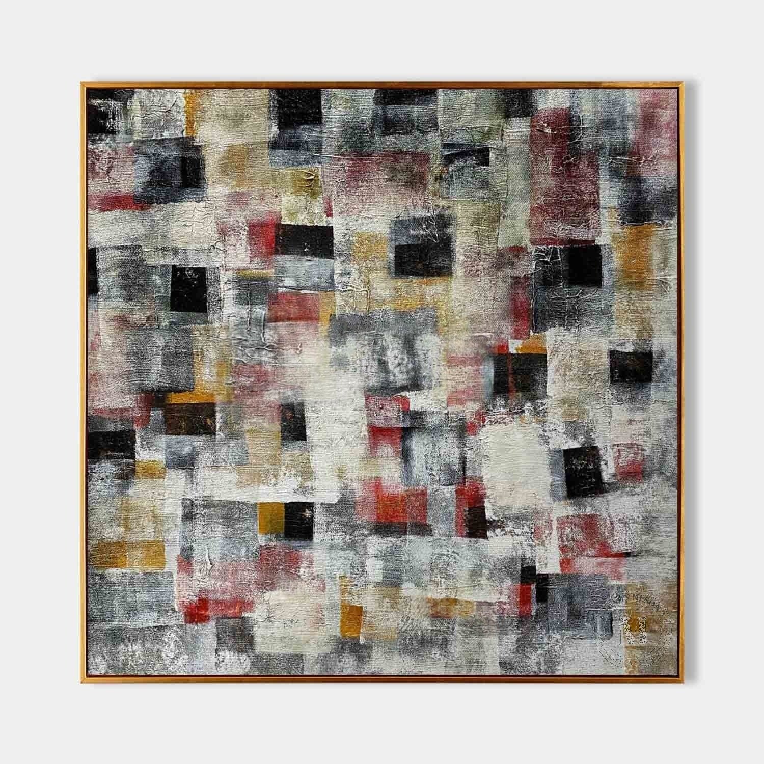 Wall art Abstract Geometric Block Color