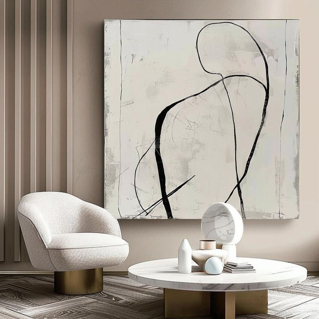 Wall Art Minimalist Abstract Figure
