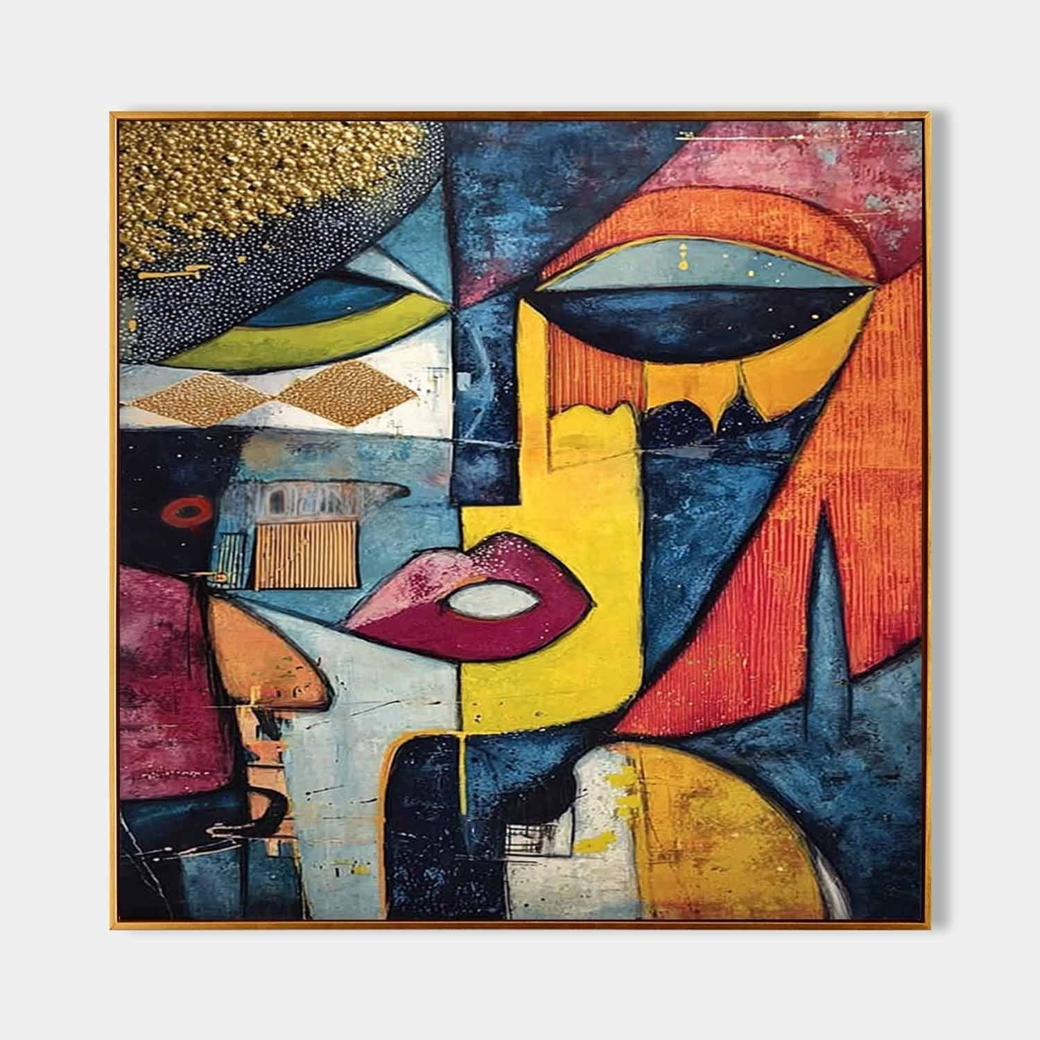 Cubist Abstract Face Painting