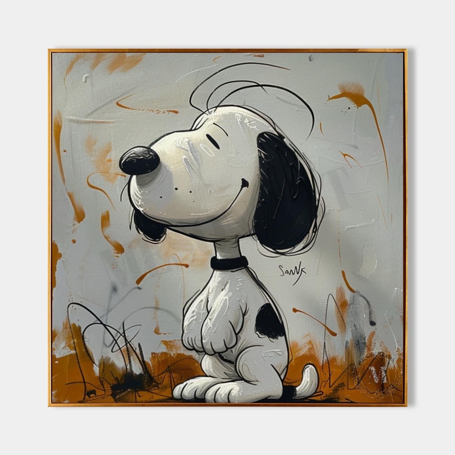 Snoopy Abstract Graffiti Art - Letslighting