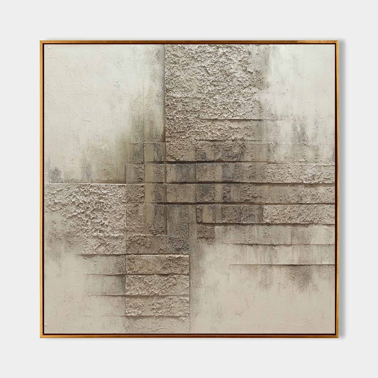Wall Art Minimalist Brick Pattern Textured
