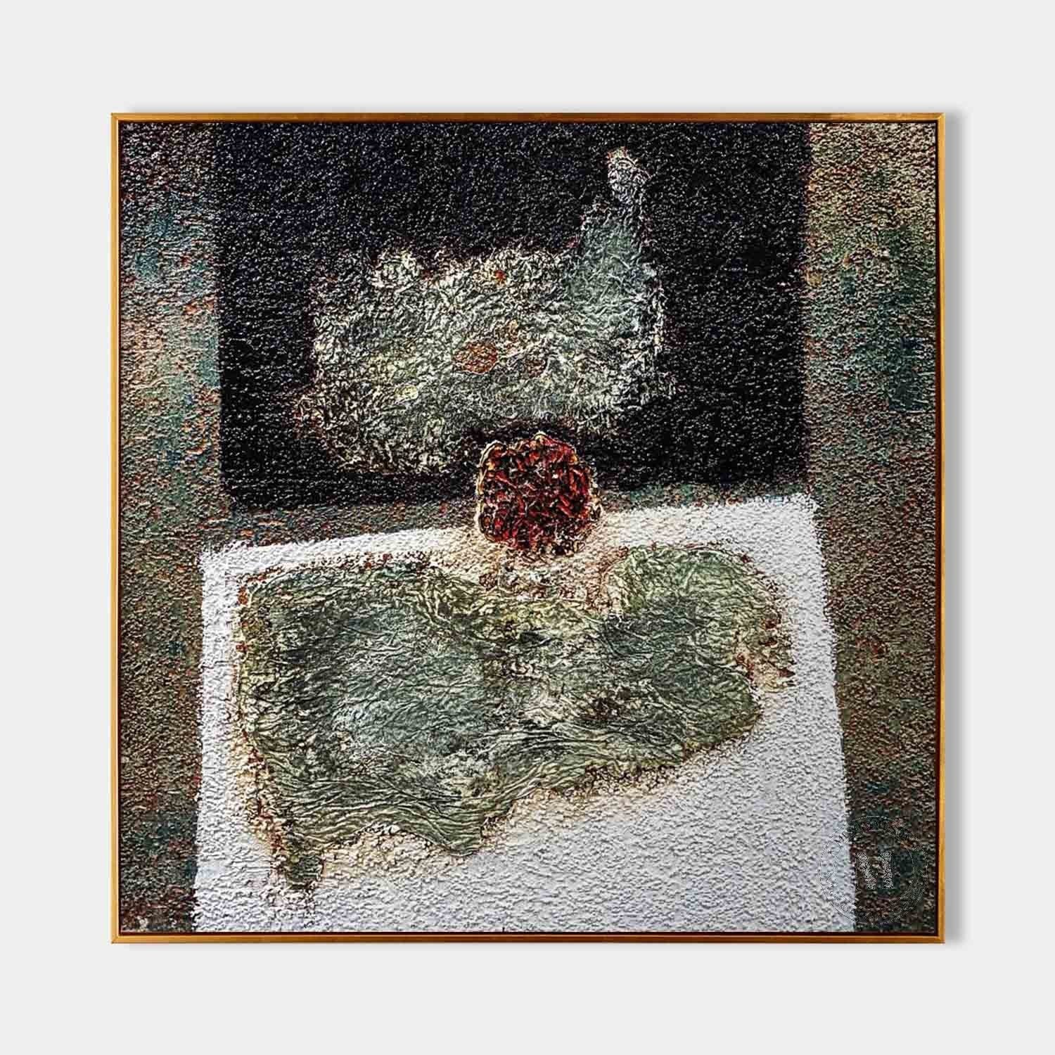 Wall Art Square Impasto Still Life
