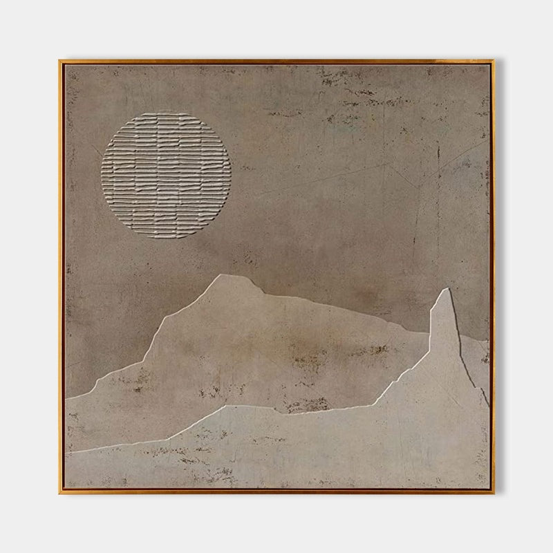 Wall Art Abstract Mountain Painting