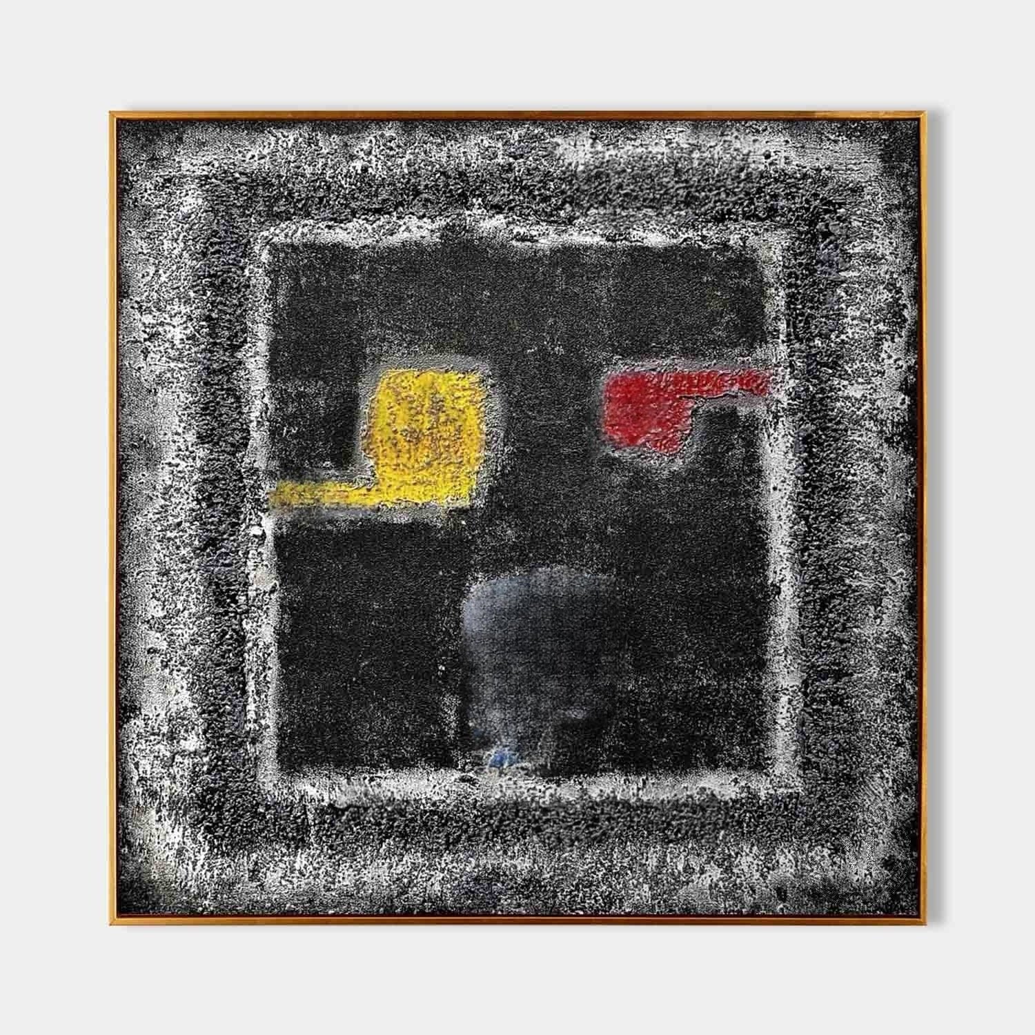 Wall Art Dark Abstract Wabi-Sabi Canvas