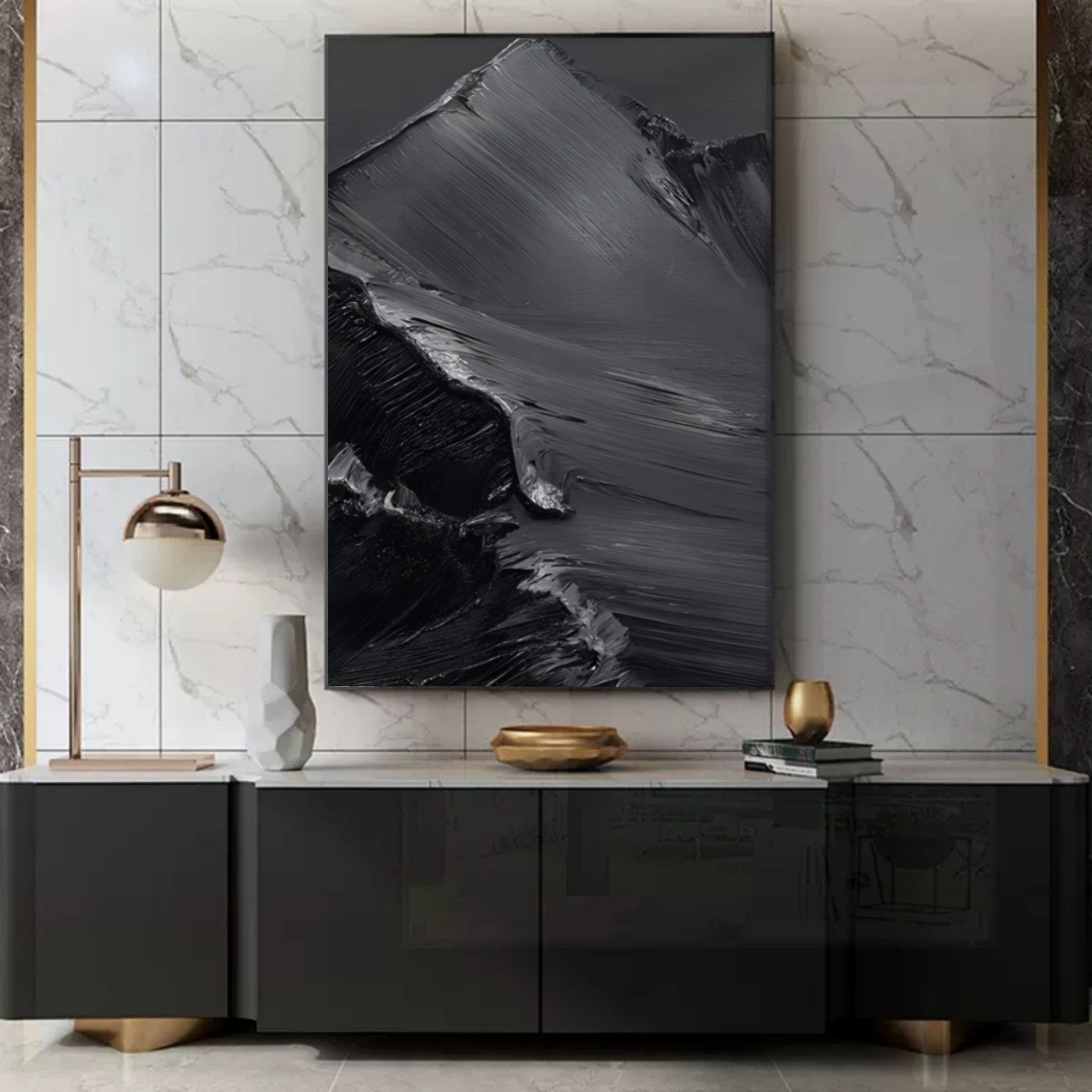 Plaster Art Texture Painting SG040 - Neutralighting
