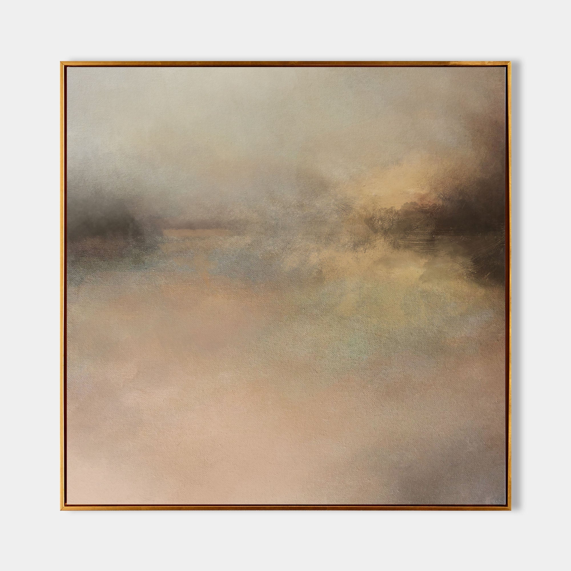 Wall Art Abstract Horizon Landscape Modern Textured Canvas Living Room | Neutralighting