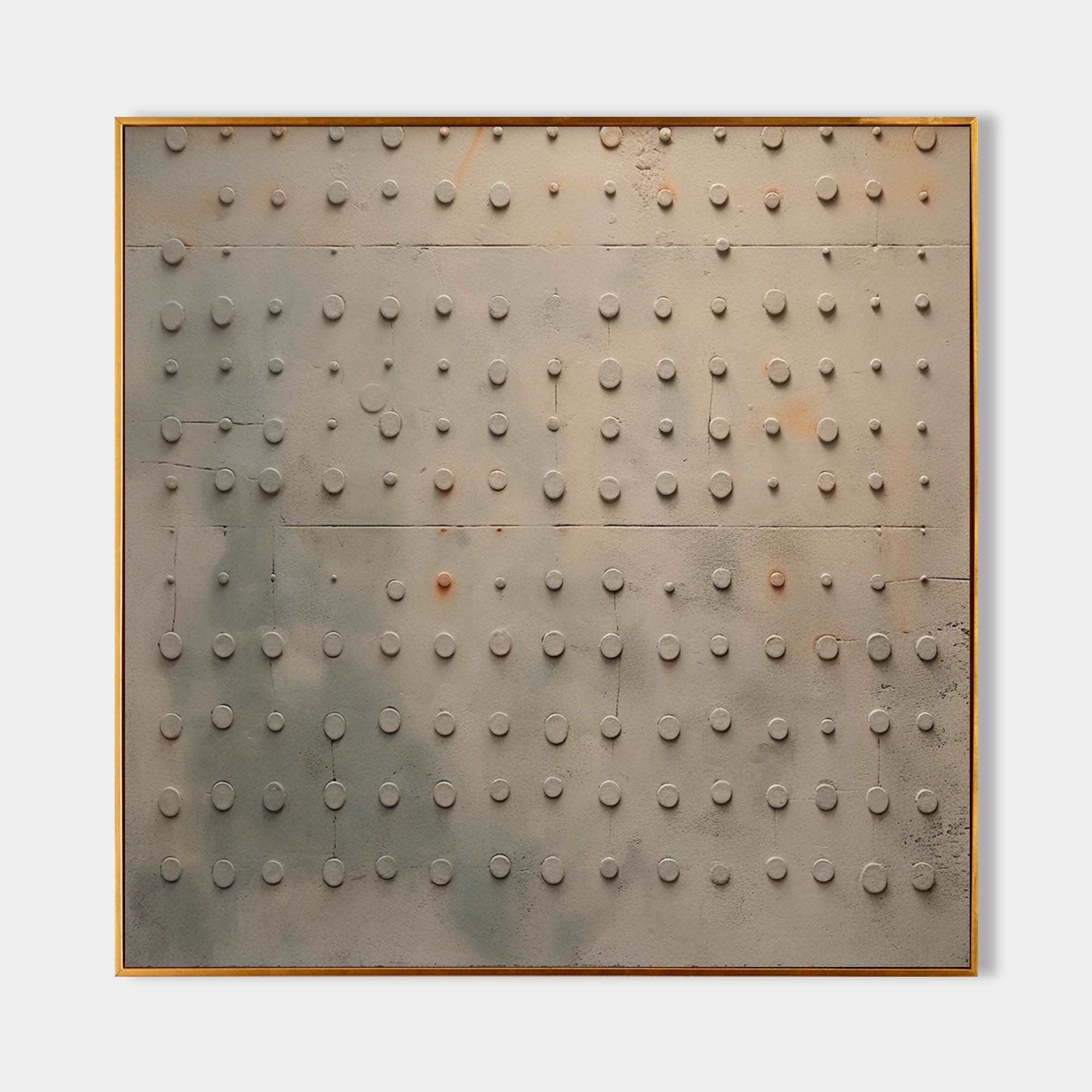 Minimalist Dot Relief Painting Wabi-Sabi
