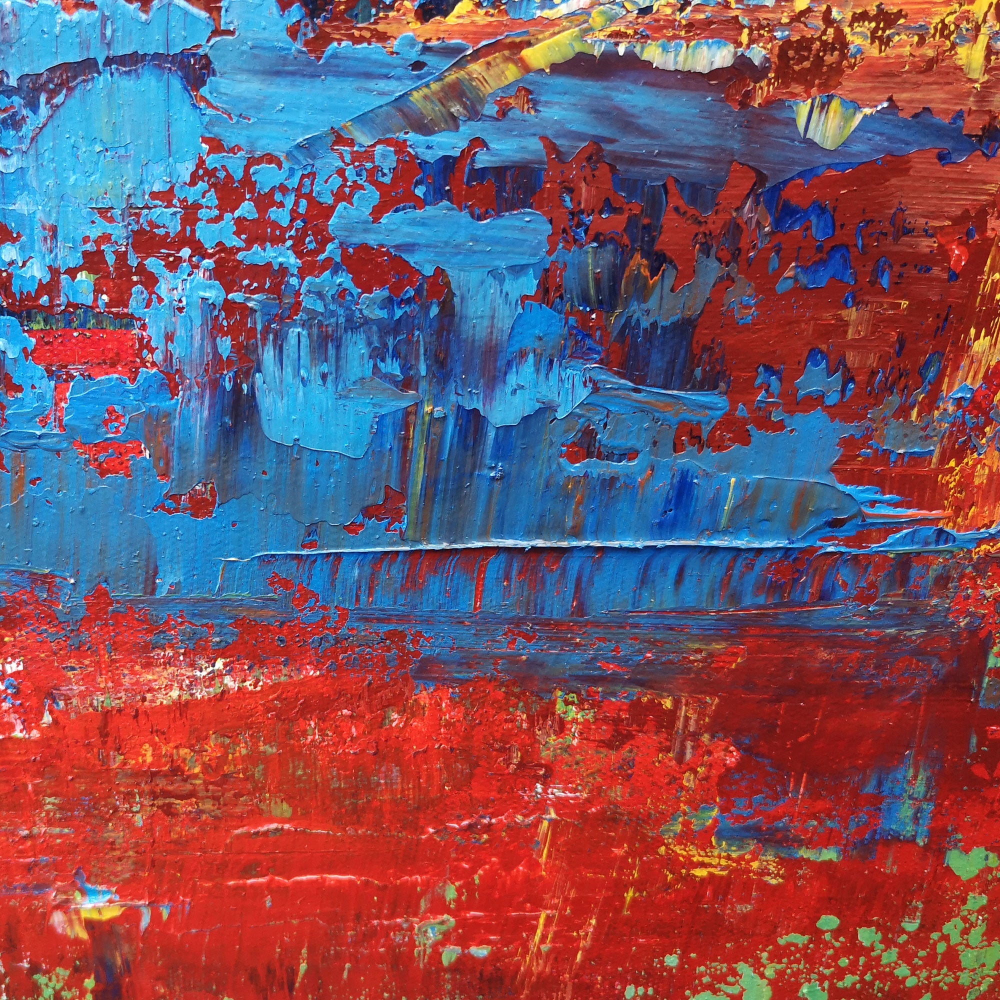 Red Abstract Art