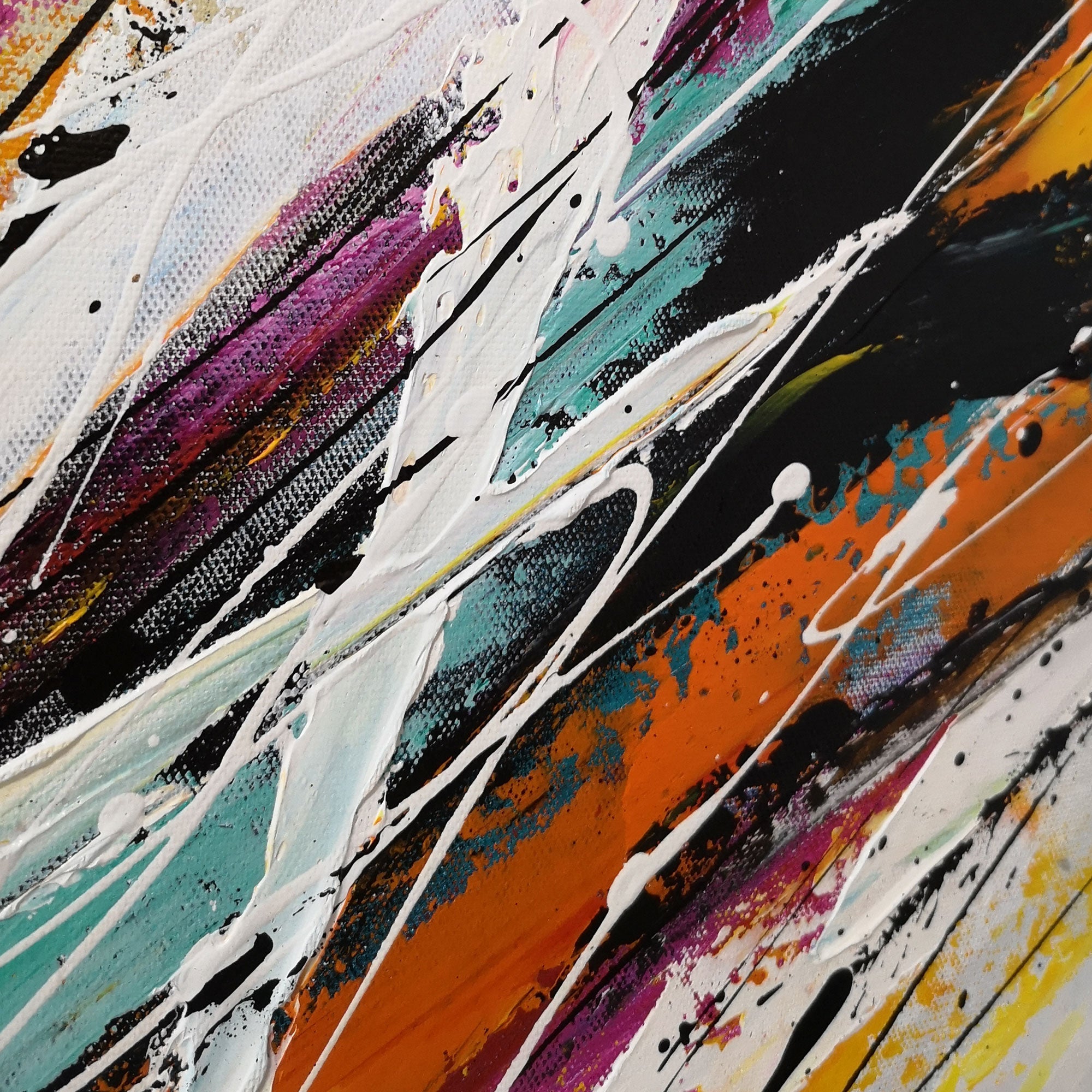 Wall Art Dynamic Painted Currents