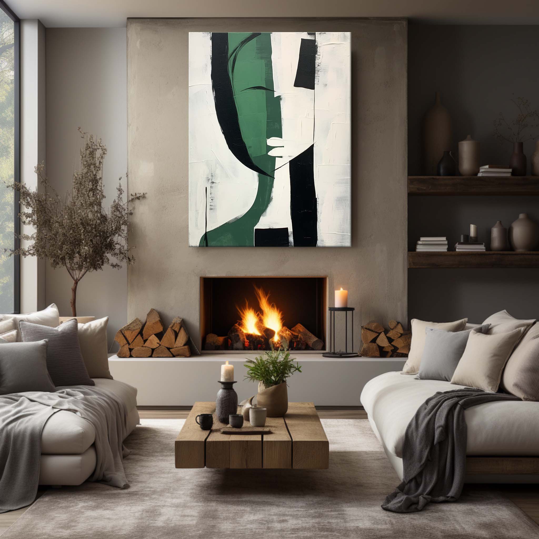 Contemporary Minimalist Art MA038 - Neutralighting