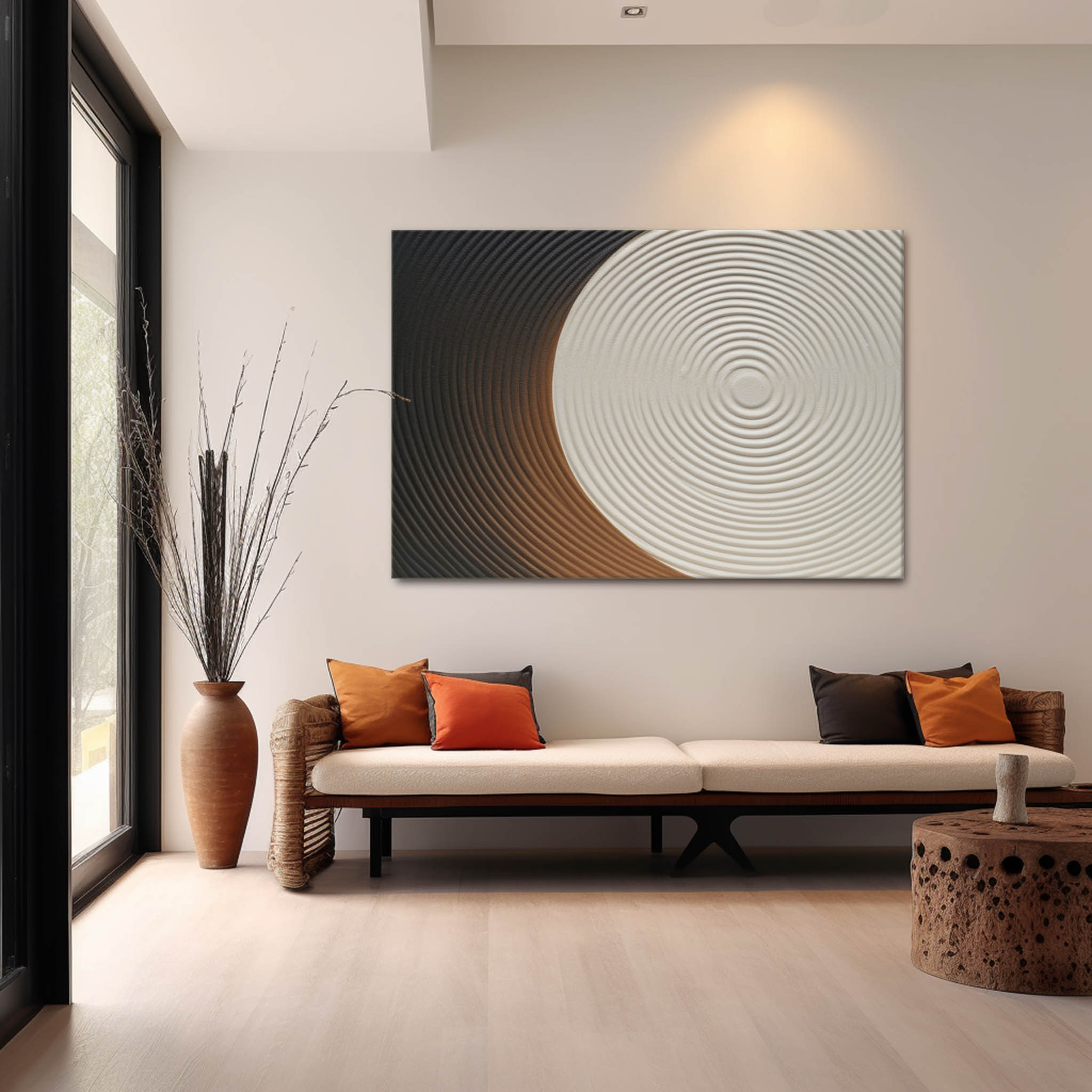 Plaster Art Texture Painting SG241 - Neutralighting