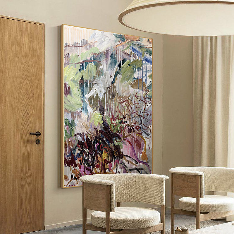 Wall Art Dense Abstract Expressionist Botanical