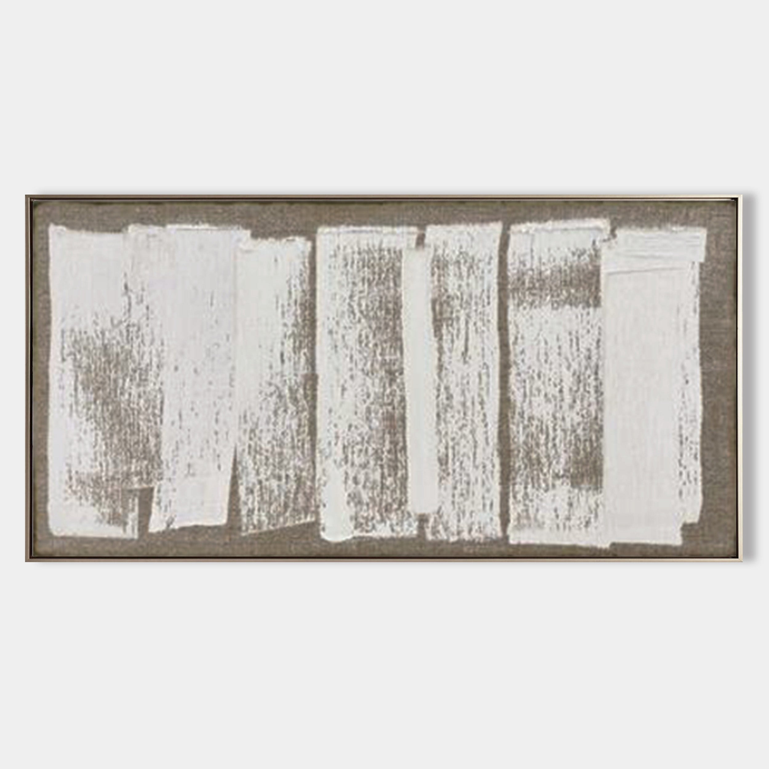 Minimalist White Textured Abstract Canvas Wall Art