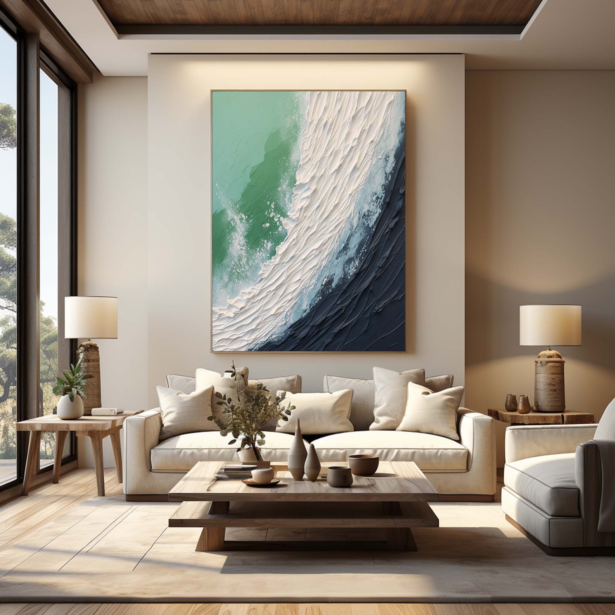 Plaster Art Texture Painting SG238 - Neutralighting