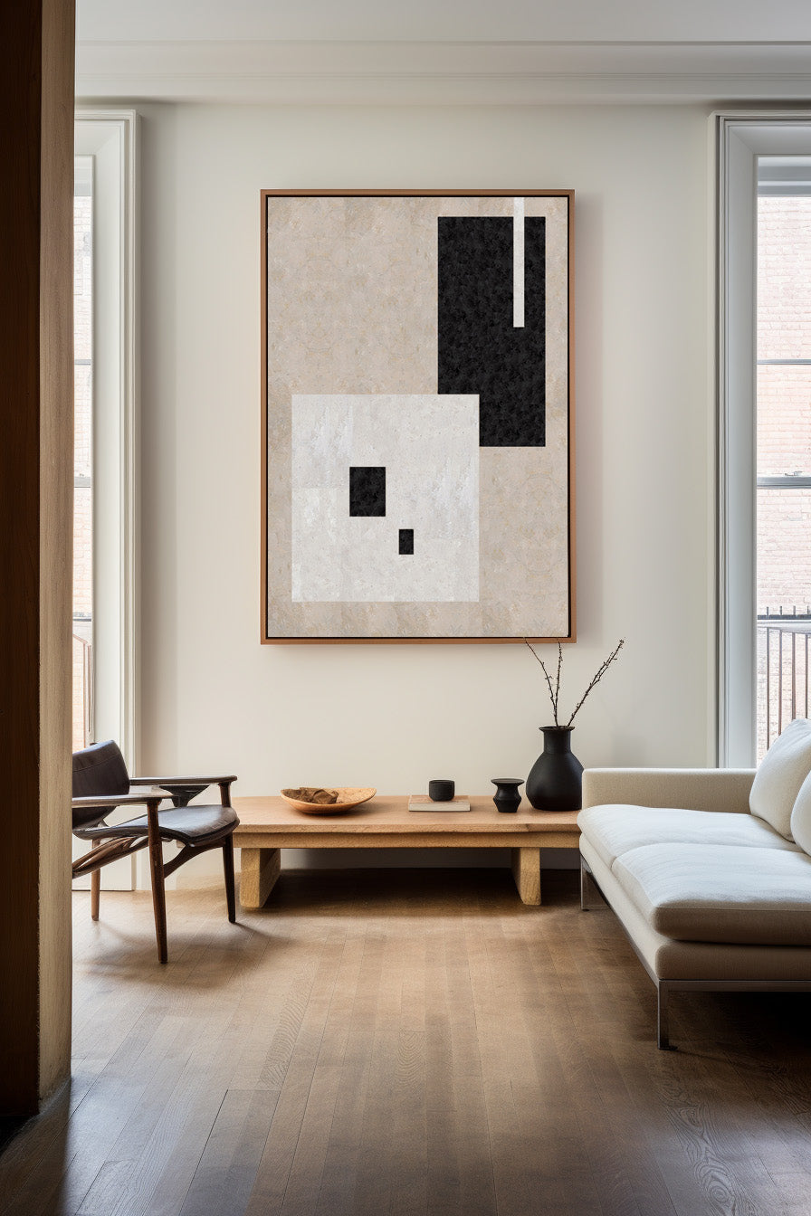 Geometric Minimalist Art ABAV28 - Neutralighting