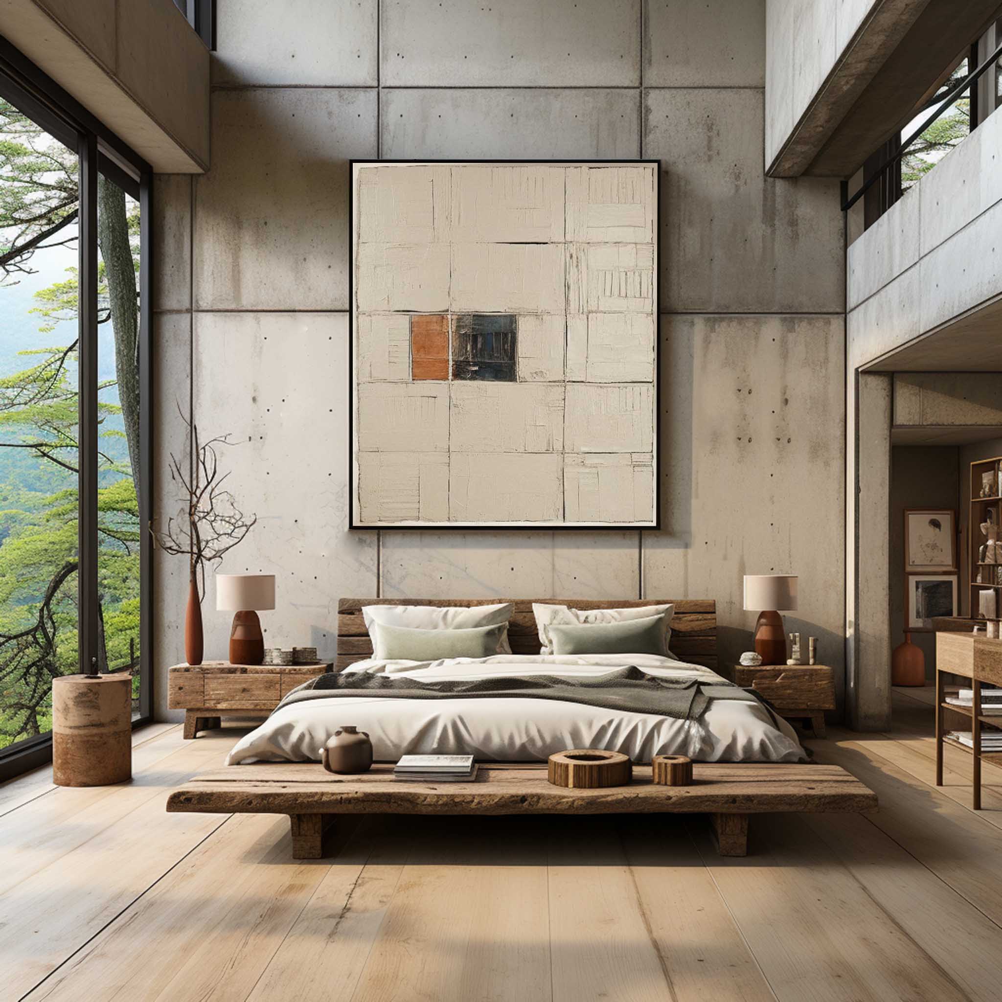 Wall Art Geometric Abstraction Wabi-Sabi Wall